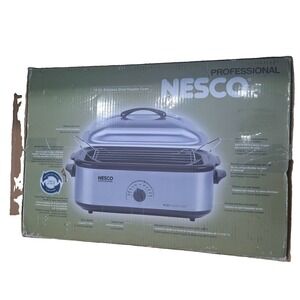 NESCO Professional 18 Qt Stainless Steel Roaster Oven Barely Used w/ Box